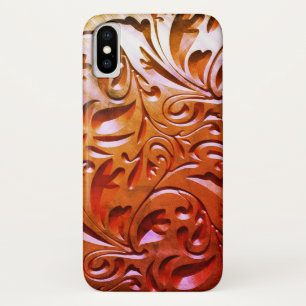 Carved wood woodgrain look elegant abstract Case-Mate iPhone case