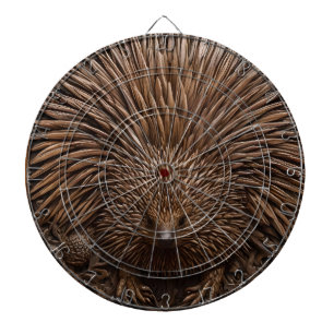 Carved Wooden Australian Echidna Print, Dartboard