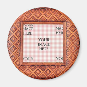 Carved Wooden Frame Template Magnet