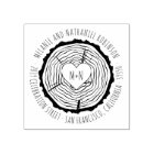 Carved Wooden Heart Rustic Wedding Return Address