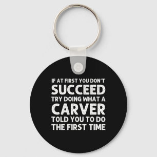 Carver Funny Surname Family Tree Birthday Reunion Keychain