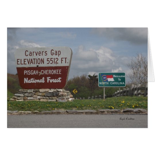 Carvers Gap Pisgah-Cherokee National Forest TN NC Card
