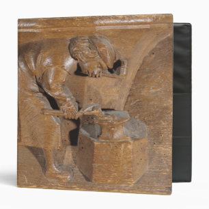 Carving depicting a coppersmith binder