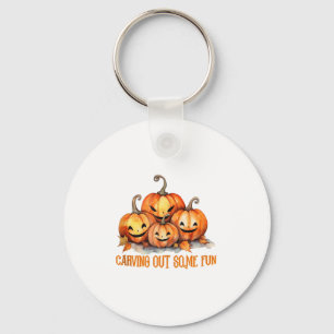Carving Out Some Fun Halloween Decor Tank Top_1  Keychain