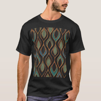 Carving Waves: Bronze Copper Texture T-Shirt