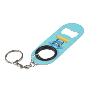 Carwash cartoon keychain bottle opener