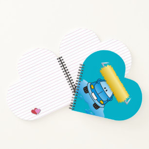 Carwash cartoon notebook