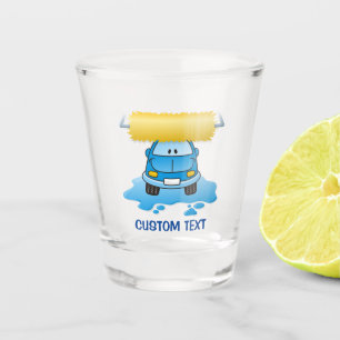 Carwash Cartoon Shot Glass