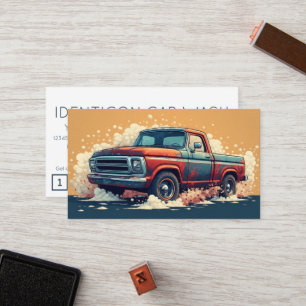 CARWASH customer loyalty punch card