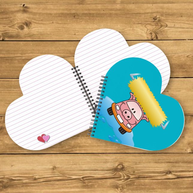 Carwash pig cartoon notebook (Creator Uploaded)