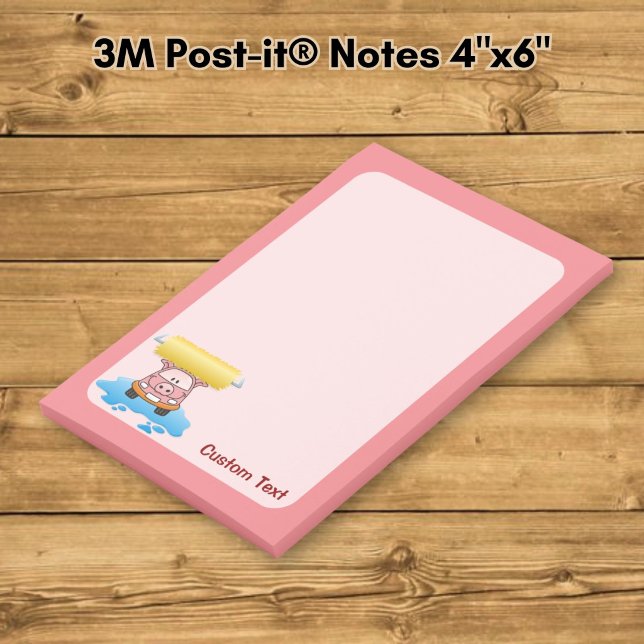 Carwash Pig Cartoon Post-it Notes (Creator Uploaded)