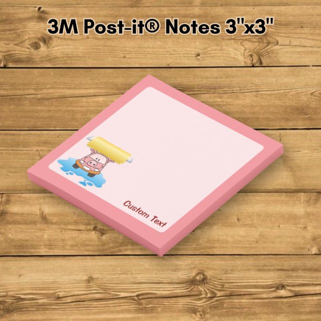 Carwash Pig Cartoon Post-it Notes (Creator Uploaded)