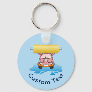 Carwash Pig Keychain