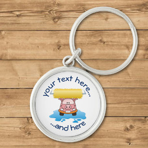 Carwash Pig Keychain