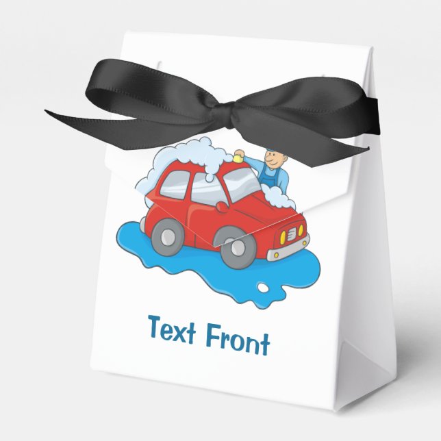 Carwashing Man Favor Box (Front Side)