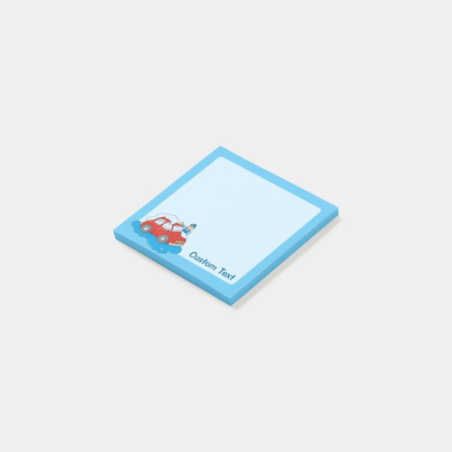 Carwashing Man Post-it Notes (Angled)