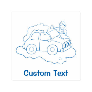 Carwashing Man Self-inking Stamp
