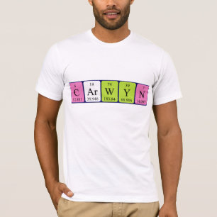 Carwyn periodic table name shirt