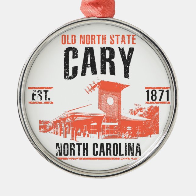 Cary Metal Ornament (Front)