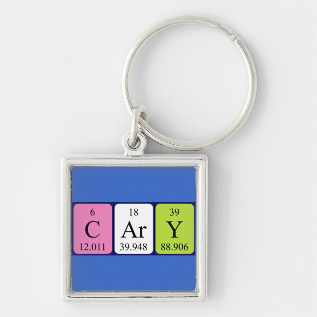 Cary periodic table name keyring (Front)