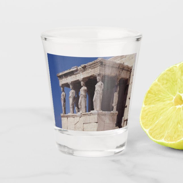 Caryatids Shot Glass (Front)