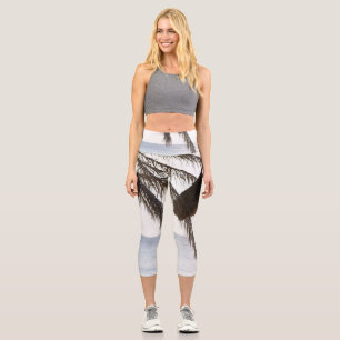 Cas Abao - Tropical Beach Escape #2 #ocean #wall Capri Leggings