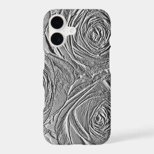 Cas argenté métallique de l'iPhone 5 de roses