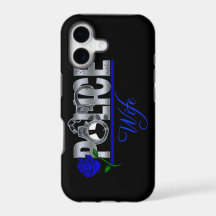 Cas de l'iPhone 5 d'ÉPOUSE de POLICE de rose de