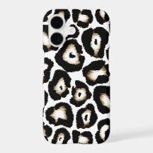 Cas plus de l'iPhone 7 de léopard de neige