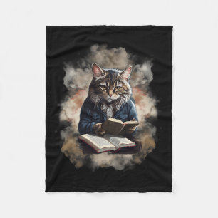 Cas Reading A Book Graphic Ca Kien Lovers  Fleece Blanket