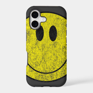Cas souriant vintage de l'iPhone 5 de visage