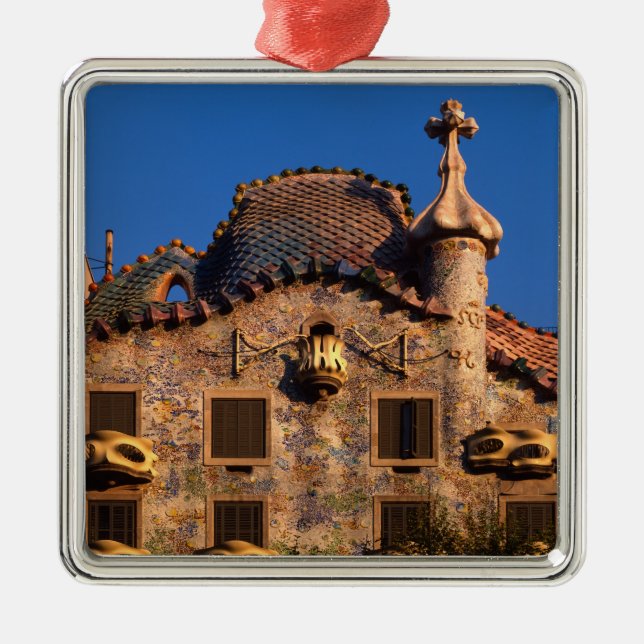 Casa Batilo, Gaudi Architecture, Barcelona, Metal Ornament (Front)