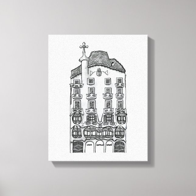 Casa Batllo (Barcelona) Canvas Print (Front)