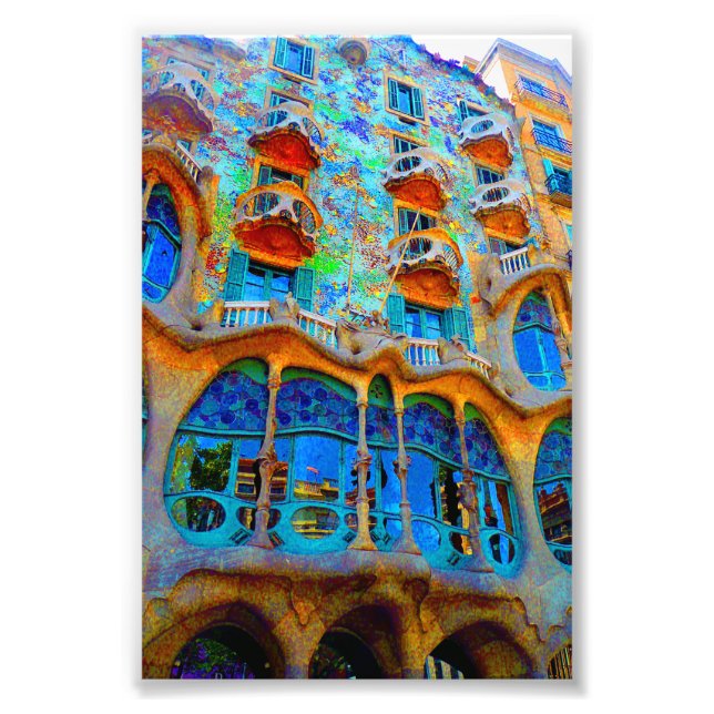 Casa Batllo Barcelona Spain Photo Print (Front)