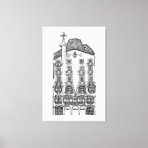 Casa Batllo Gaudi (Barcelona) Canvas Print