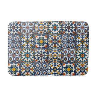 Casa Colorida Azulejo  Bath Mat