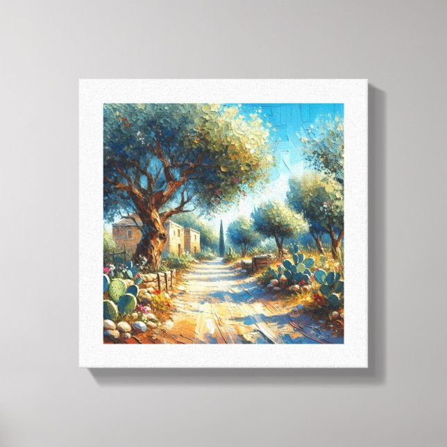 Casa di Campagnia Siciliana 2 of 3  Canvas Print (Front)