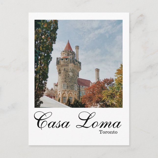 Casa Loma Toronto Canada Postcard Travel (Front)