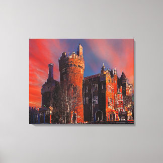 Casa Loma, Toronto. Impressionist Canvas Print