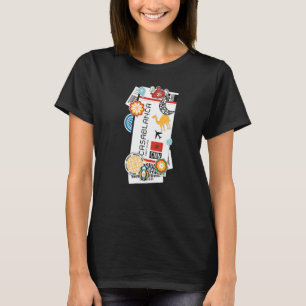 Casablanca Air Ticket Boarding Pass Plane Morroco T-Shirt