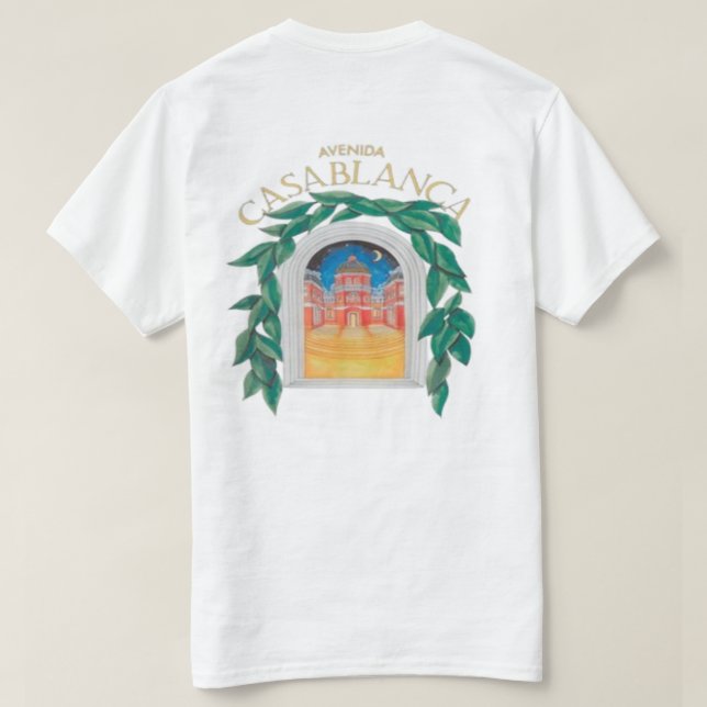 Casablanca Avenida T-Shirt (Design Back)