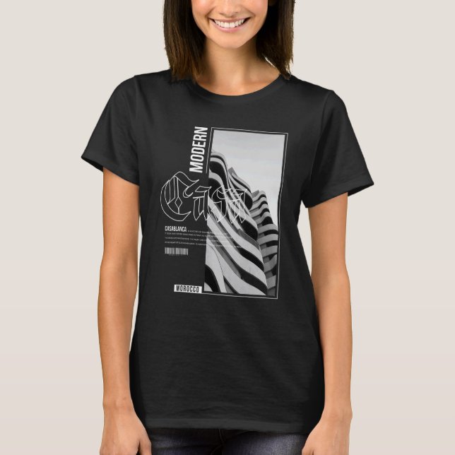 Casablanca City Modern Lovely Architecture 1 T-Shirt (Front)