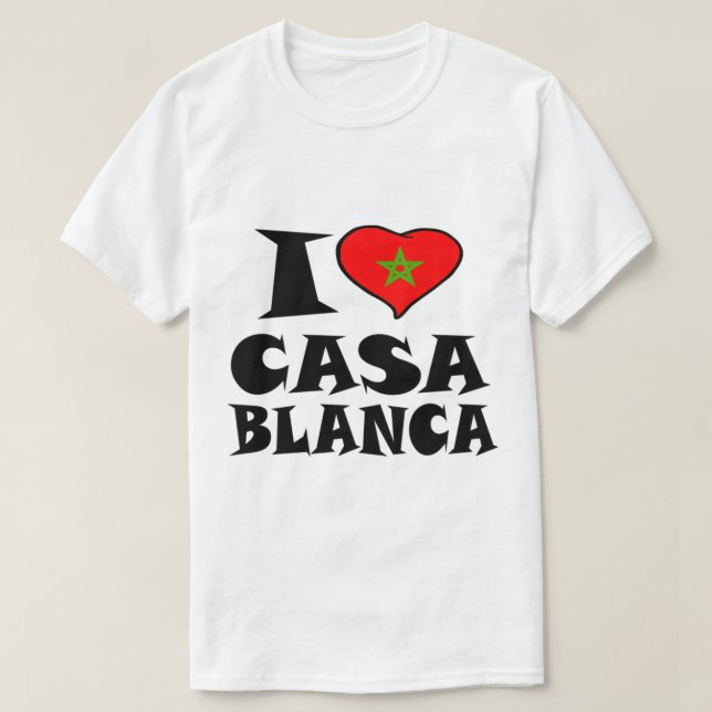 Casablanca I Love Casablanca T-Shirt (Design Front)