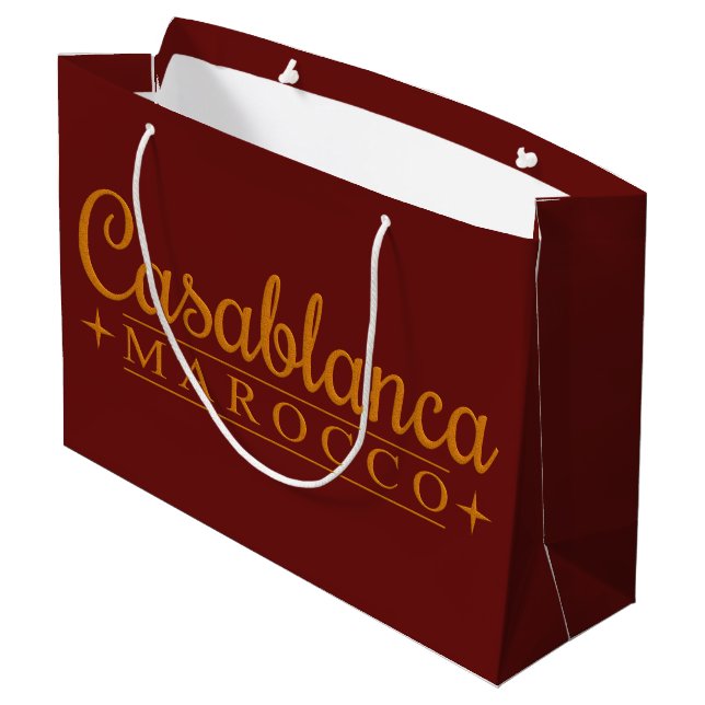 Casablanca Marocco large gift bag (Back Angled)