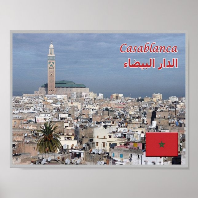 Casablanca - Marocco - Panorama - Poster (Front)