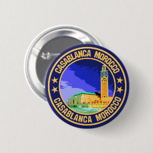 Casablanca Morocco 2 Inch Round Button