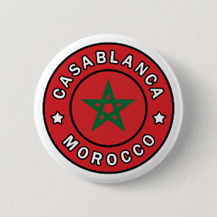Casablanca Morocco 2 Inch Round Button