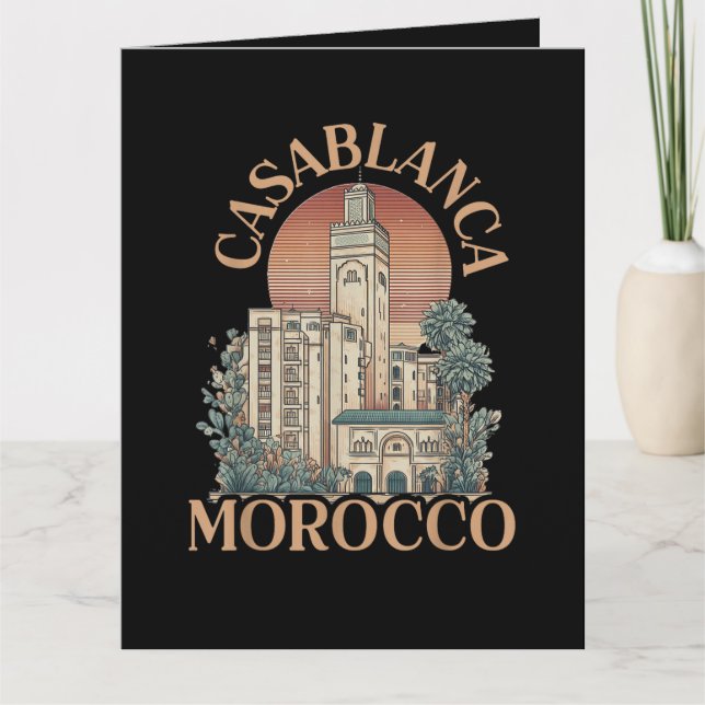 casablanca morocco card (Front)