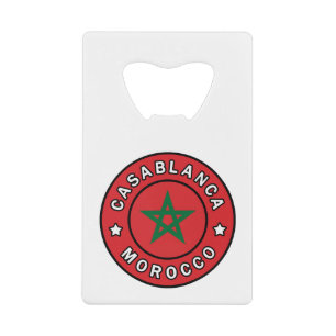 Casablanca Morocco Credit Card Bottle Opener