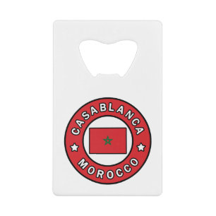Casablanca Morocco Credit Card Bottle Opener